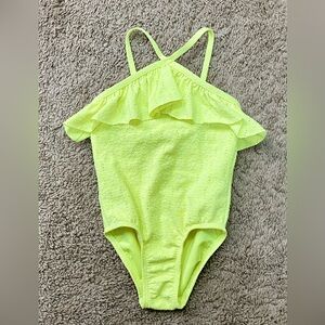 Girls neon eyelet bathing suit - 3t